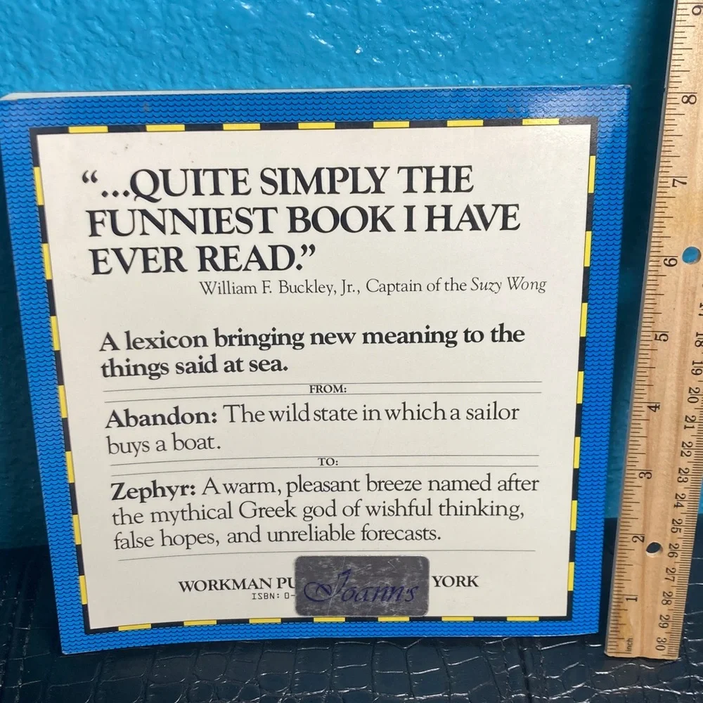 Hobby Book: A‎ Sailor’s Dictionary by Beard and McKie (98)… Humorous Gift!
